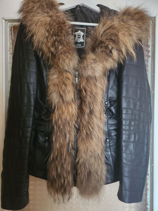 Дамско яке естествена кожа