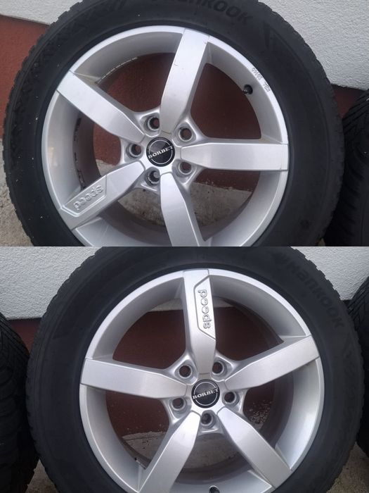 Jante aliaj cu anvelope hankook 225/55/17/vw,audi,Seat,skoda, Mercedes