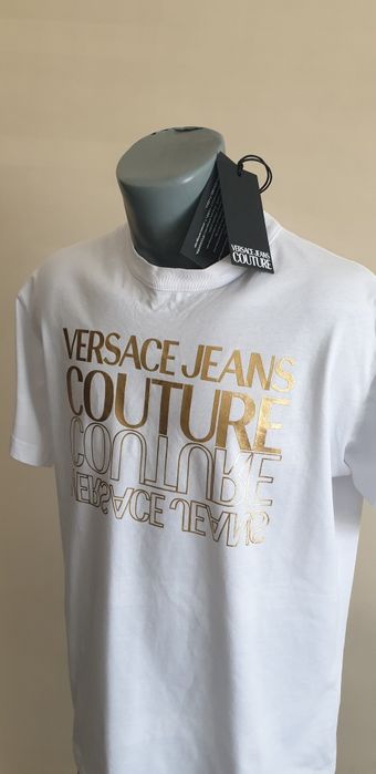 Versace Jeans Couture Cotton Regular Fit S НОВО ОРИГИНАЛ Мъжка Тениска