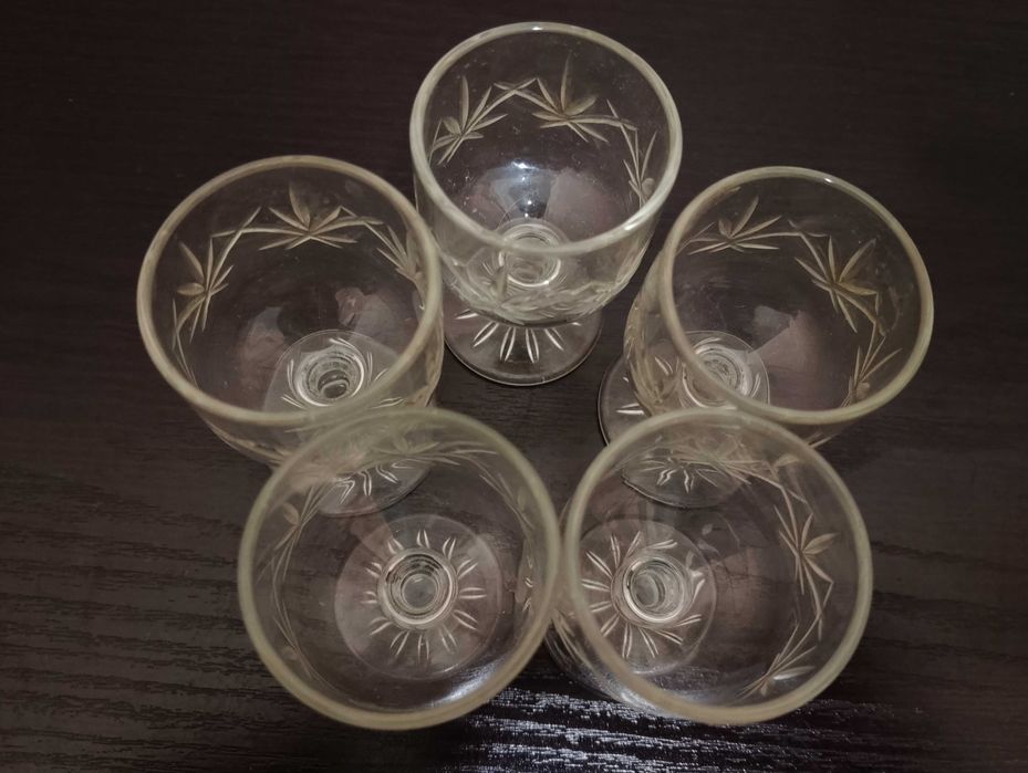 Рюмки «Звездочка», хрусталь, СССР
