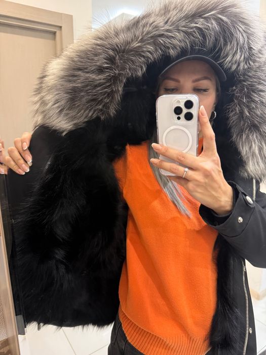 Зимняя куртка из натурального меха