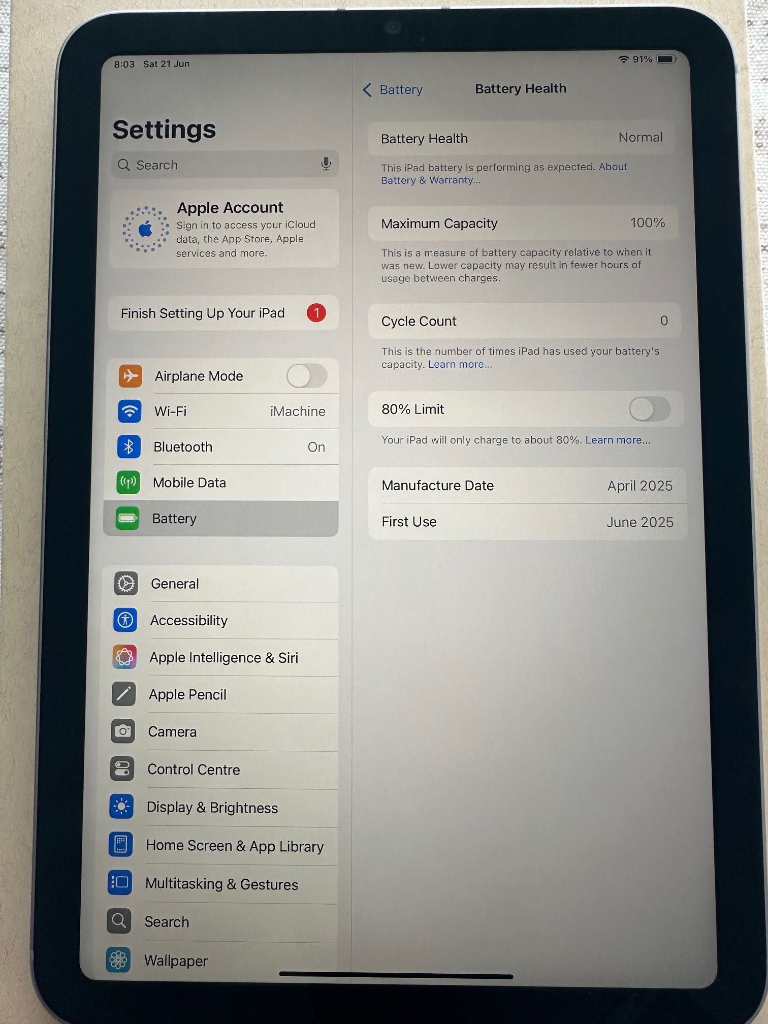iPad mini (A17 PRO) 128GB Cell+Wifi