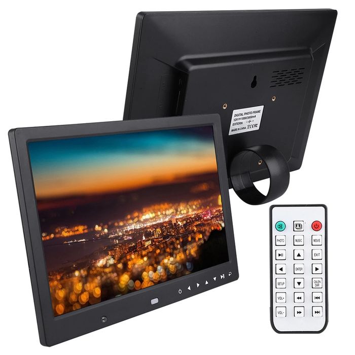 Голям размер Многофункционална цифрова фоторамка 13", детектор на движ