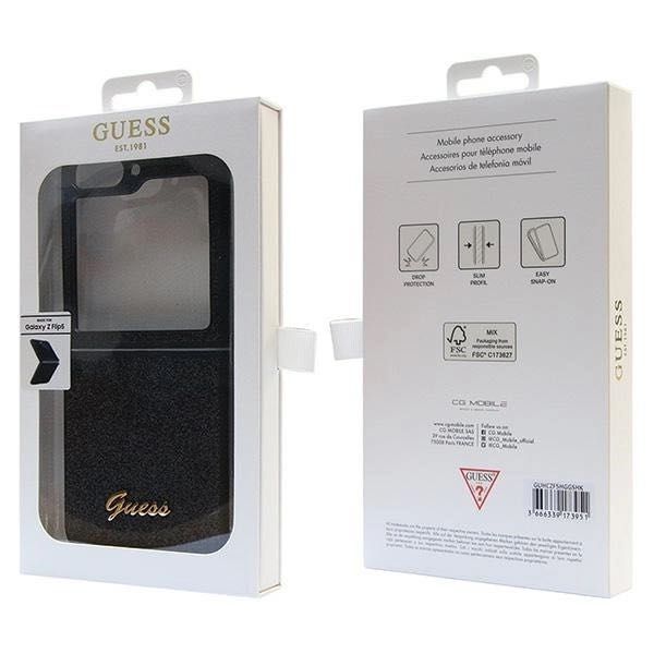 Калъф GUESS Glitter Flakes Metal Logo за Samsung Galaxy Z Flip 5