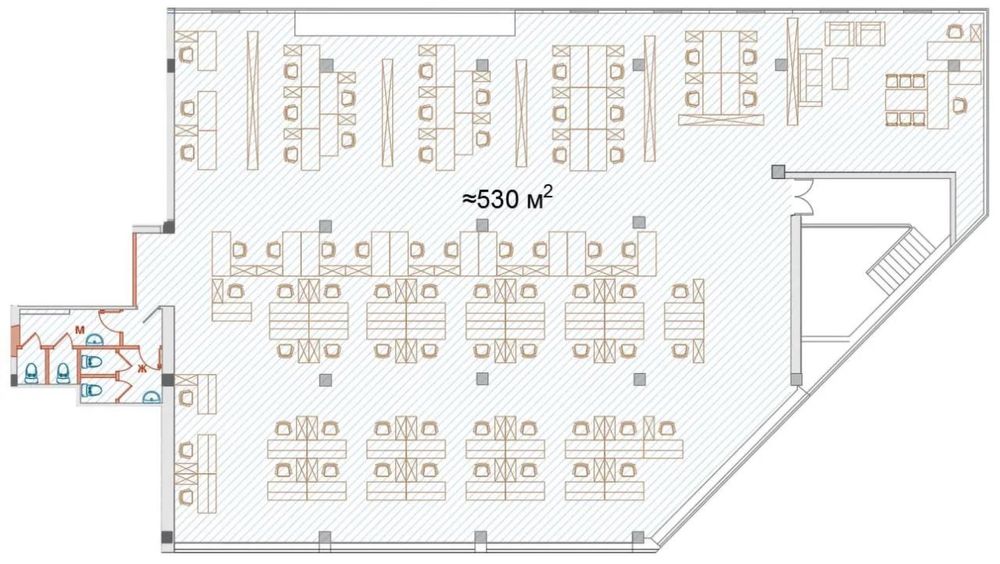 Госпитальный Рынок | 530кв - нежилое помещение Аренда