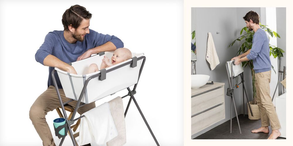 Корито с поставка и шезлонг (подложка) за бебе Stokke