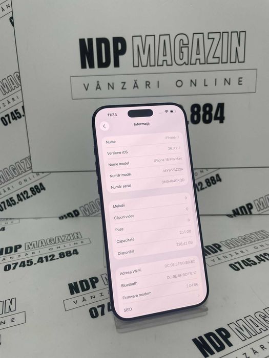 NDP Amanet NON-STOP Sos. Giurgiului 119 IPHONE 16 PRO MAX (44251)