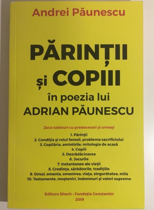 Carte - Parintii si copii in poezia lui Adrian Paunescu Noua, Ieftina!