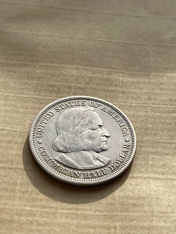 moneda argint  america half dollar 1893 comemorativa Columb
