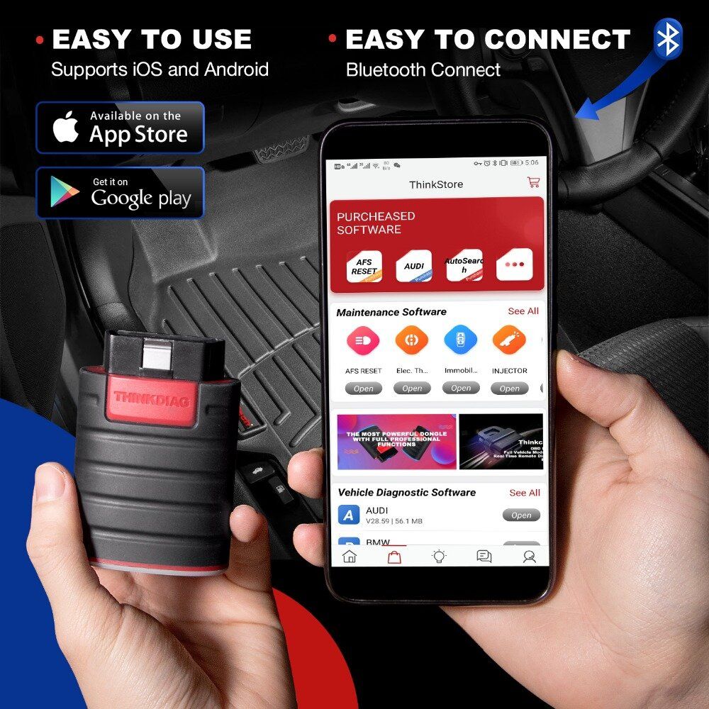 Уред за автодиагностика thinkcar - thinkdiag android/ios