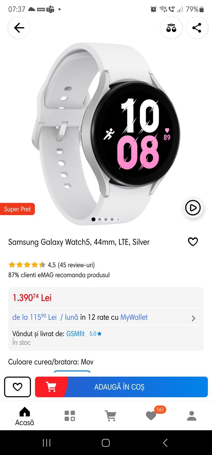 Samsung Galaxy Watch 5 44mm LTE plus  extreme sports band