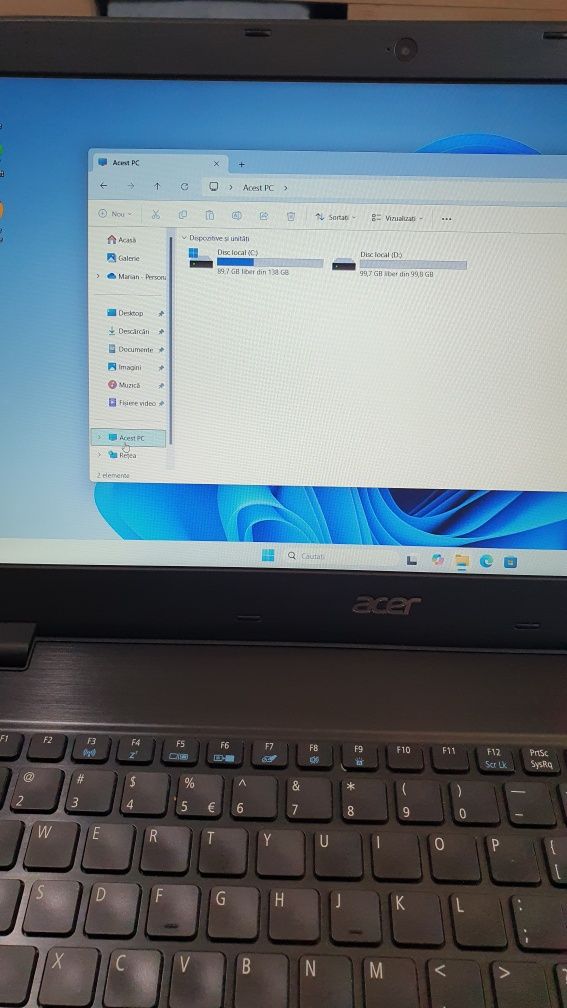 Laptop Acer i3 gen.6/ 12Gb ram ssd 240