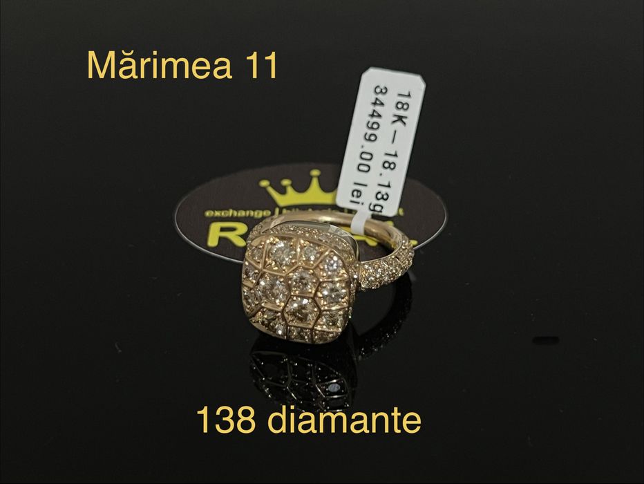 Bijuteria Royal CB : Inel dama aur 18k 18,13gr 138 Diamante