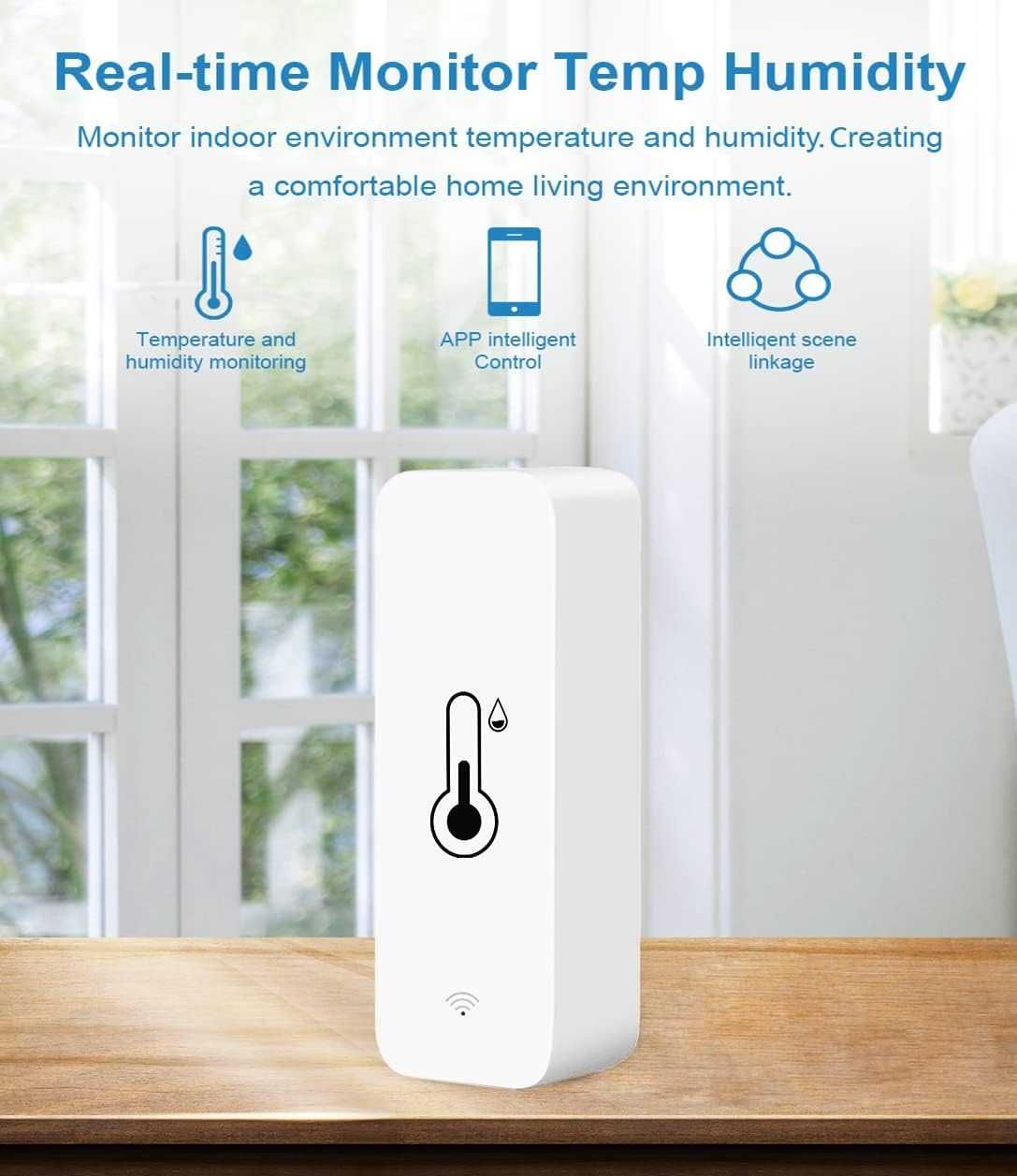 Wi-Fi интелигентен термометър, хигрометър комплект от 4бр