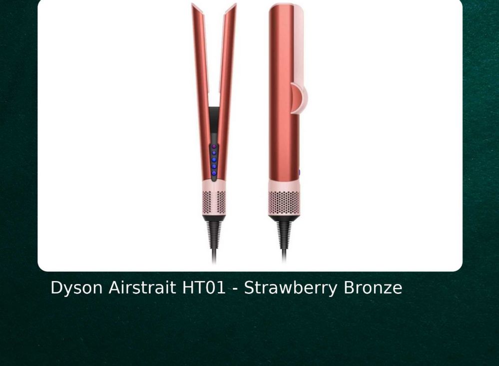 Dyson HT 01 airstrait.prussian blue.nickel.onix black.bronze.pink.red