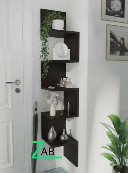 Подвесная угловая полка по низкой цене от производителя.