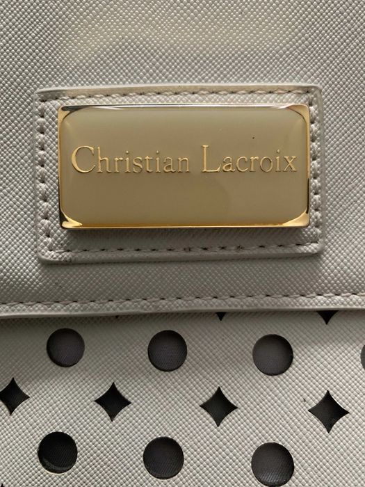 бяла дамска чанта Christian Lacroix
