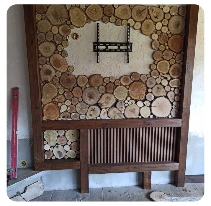 Дървени шайби за облицовка на стени