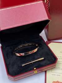 Cartier LOVE Bracelet 16 Rose Gold 750 with 10 Diamonds