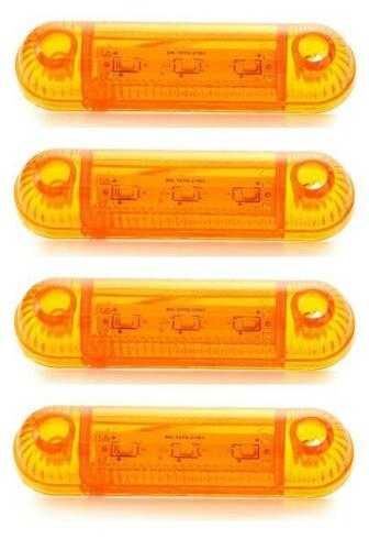 1бр. диодни ЛЕД LED габарити светлини с 3 SMD диода 12-24V , 6 цвята