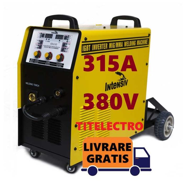 PERFEKT MIG 315 Aparat sudura cu sarma 315A 380V + tub plin + ceasuri