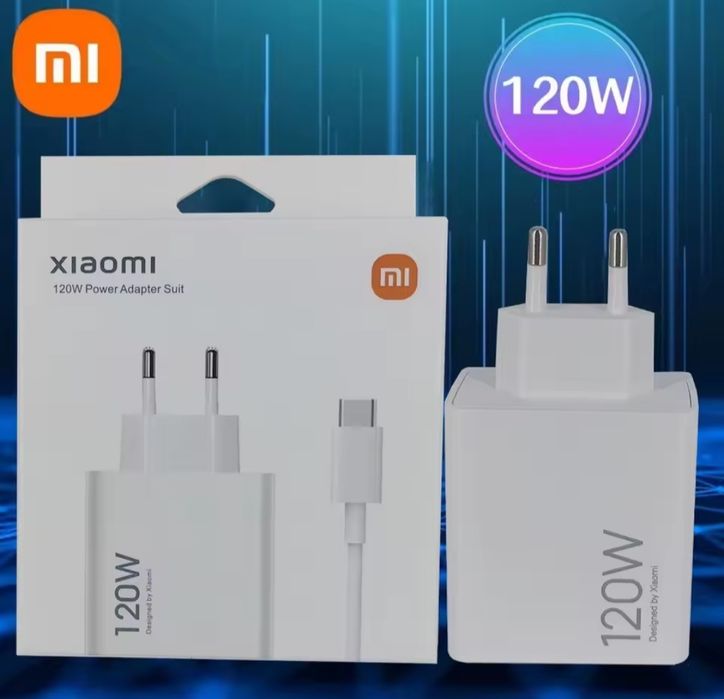 Оригинално зарядно Xiaomi 120W бързо Turbo зареждане