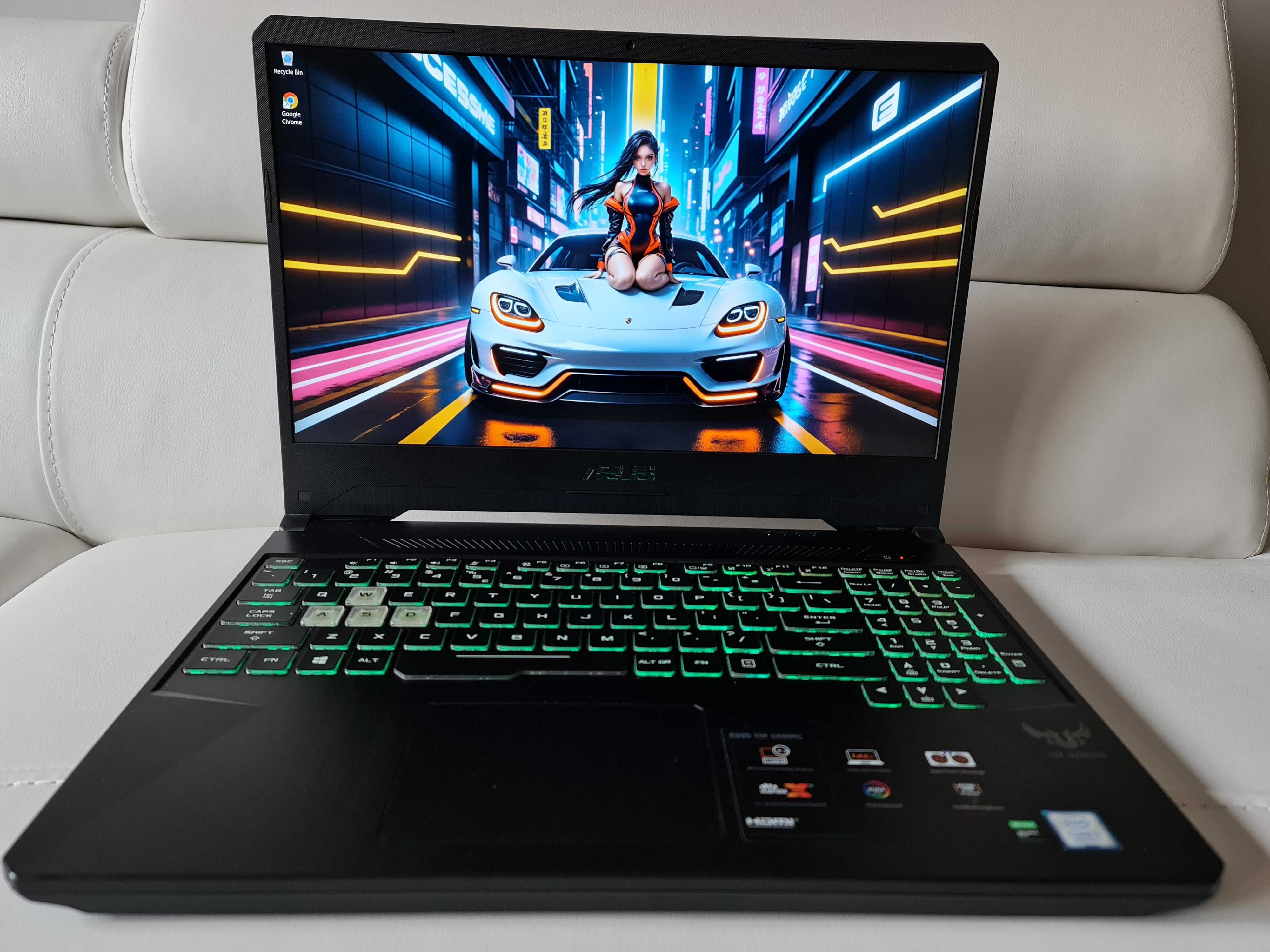 Laptop gaming Asus Tuf intel core i7 9750H ,video GTX 1650, 16 gb ram