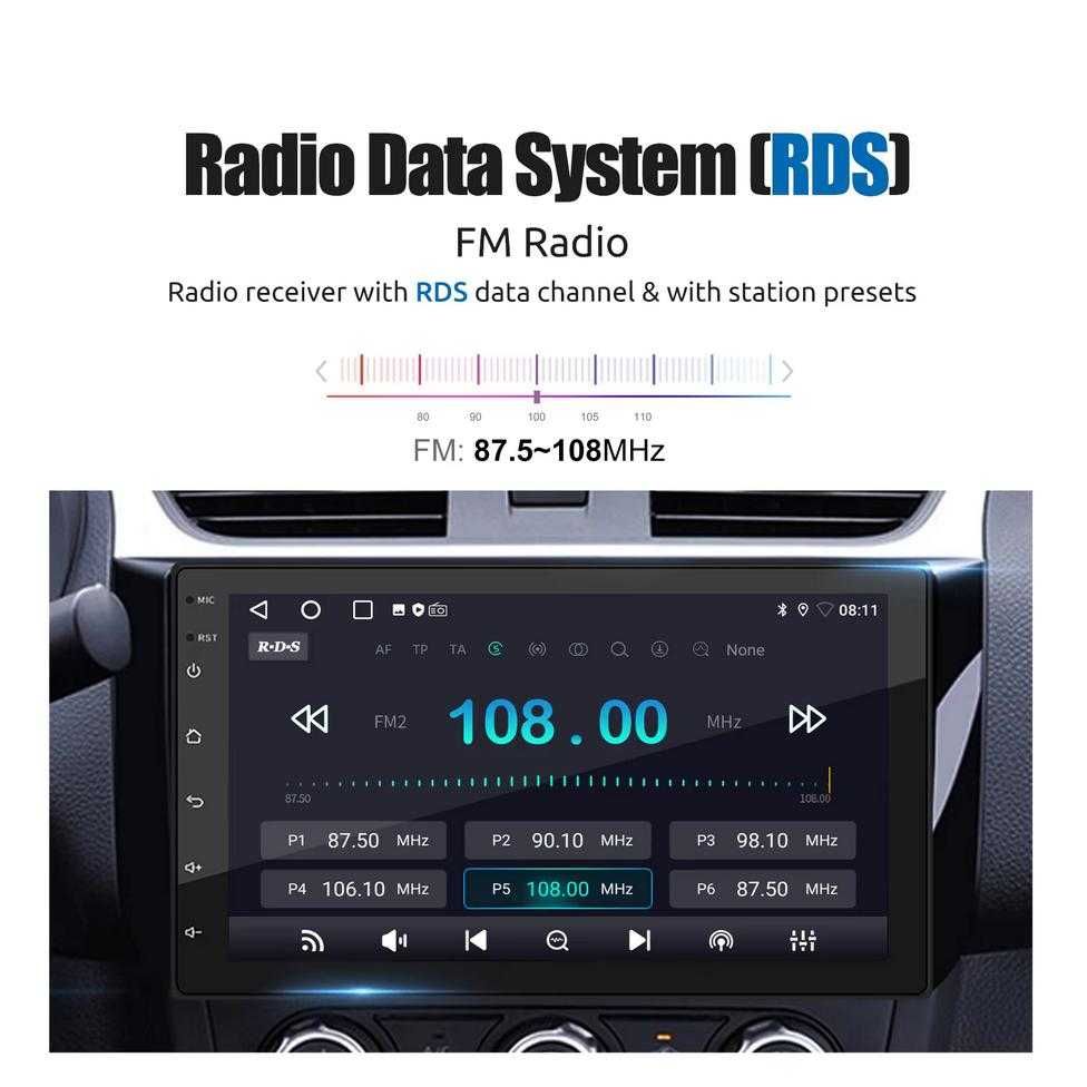 7” 2-DIN мултимедия с Android 13   64GB ROM  RAM 4GB