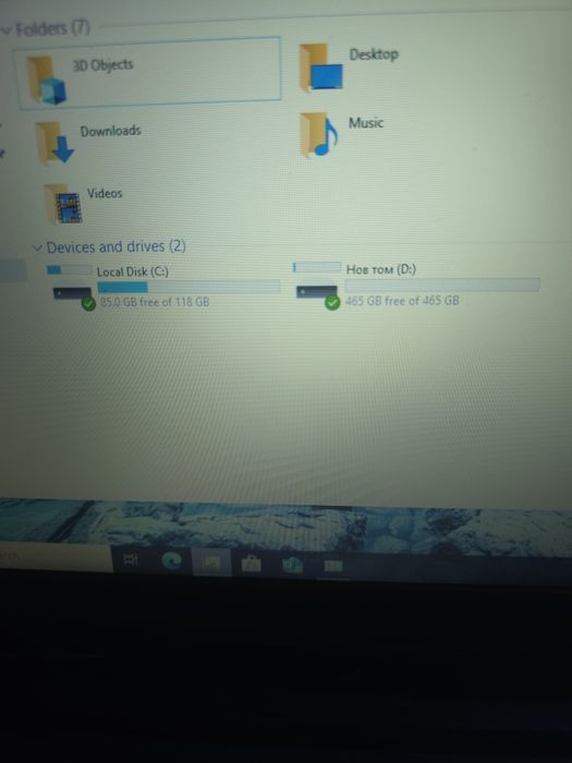 Лаптоп Lenovo V110, 120gb ssd+ 500gb HDD, 8gb ddr3, 4 cores CPU