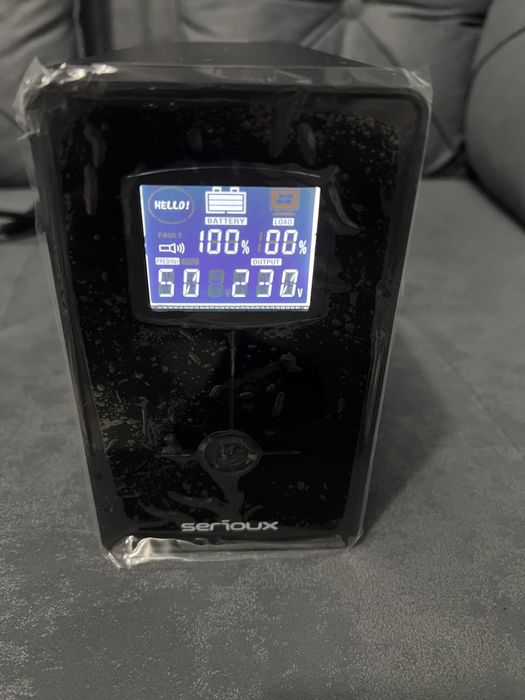 Ups Serioux LCD600Li Line interactive 600VA/360w , 2 prize schuko