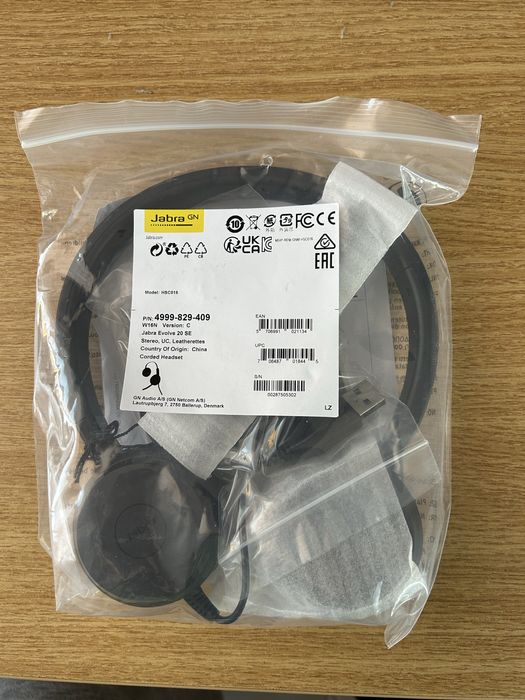 Casti cu microfon Jabra Evolve 20 Ms Stereo