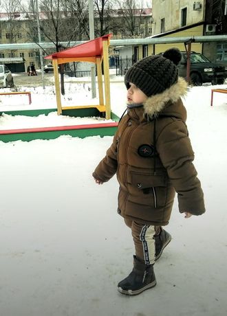 Куртка зимняя парка на мальчика 3-4 года