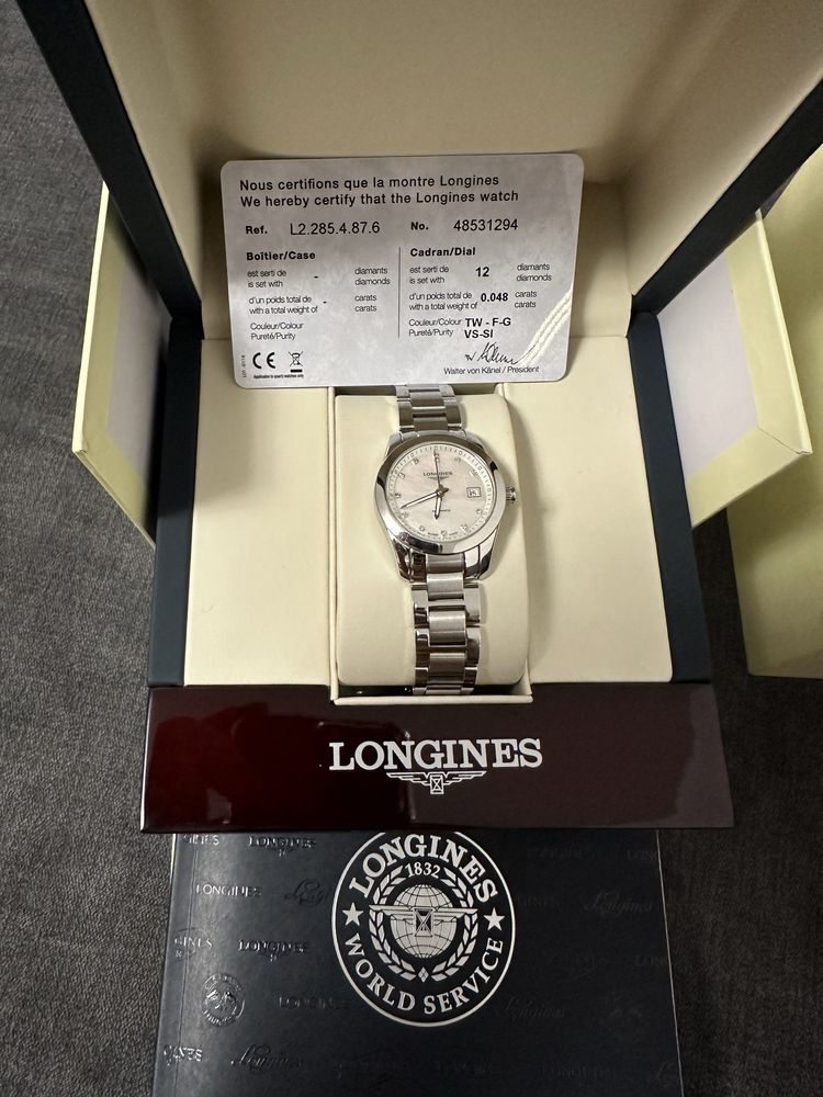 Ceas Longines conquest clasic dama Factura , nou nepurtatat.