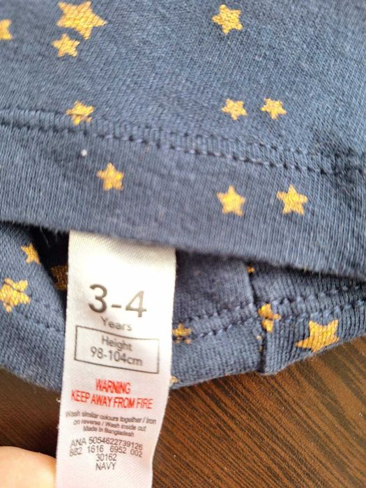 Рокля George .Тъмно-синьо на златни звездички. 3-4 г., 98-104 см.