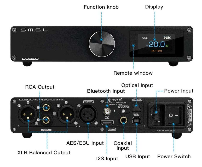 Dac SMSL DO300 / ES9039MSPRO