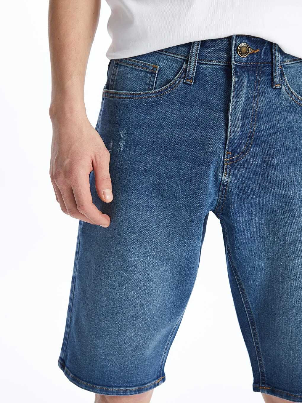 Vand pantaloni scurti LCW Jeans Standard Fit Shorts Masura M 30 Indigo