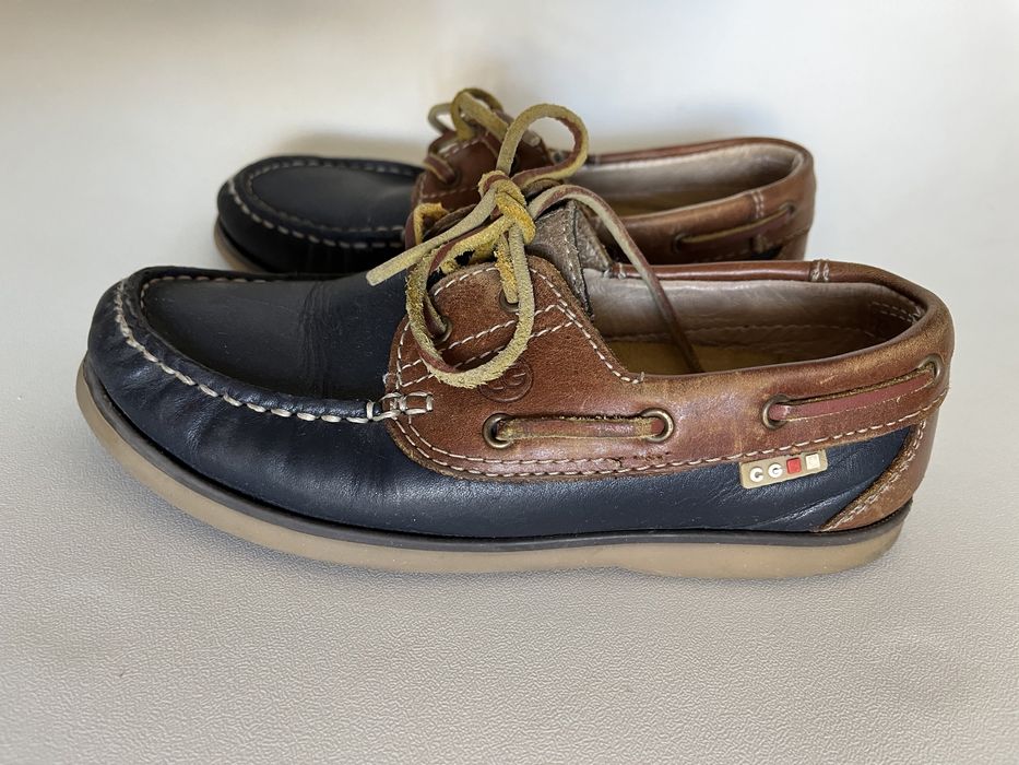 Момчешки кожени мокасини 32 номер