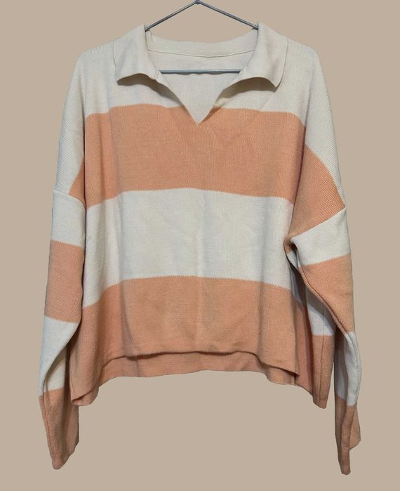 Джемпер - поло оверсайз