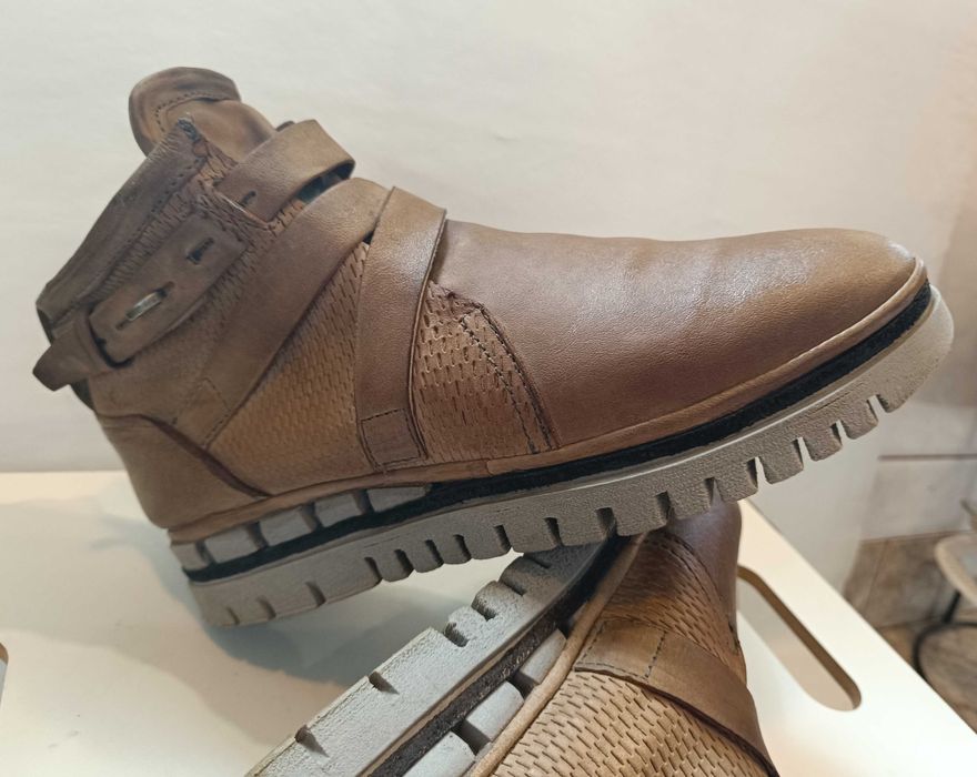 Ghete jodhpur 40 40.5 de lux zipper AS 98 piele naturala moale camel