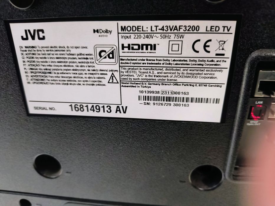 Смарт Телевизор JVC 43" (108см) / 4K Ultra HD