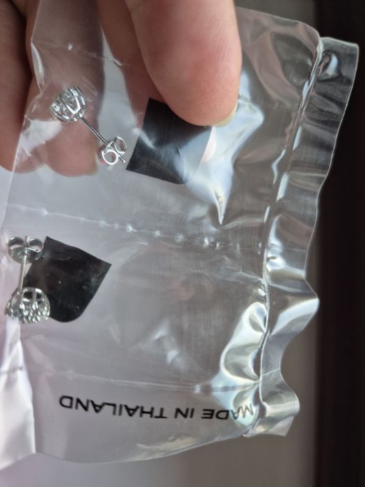 Cercei cu Diamante Abbelina, Argint Sterling 925