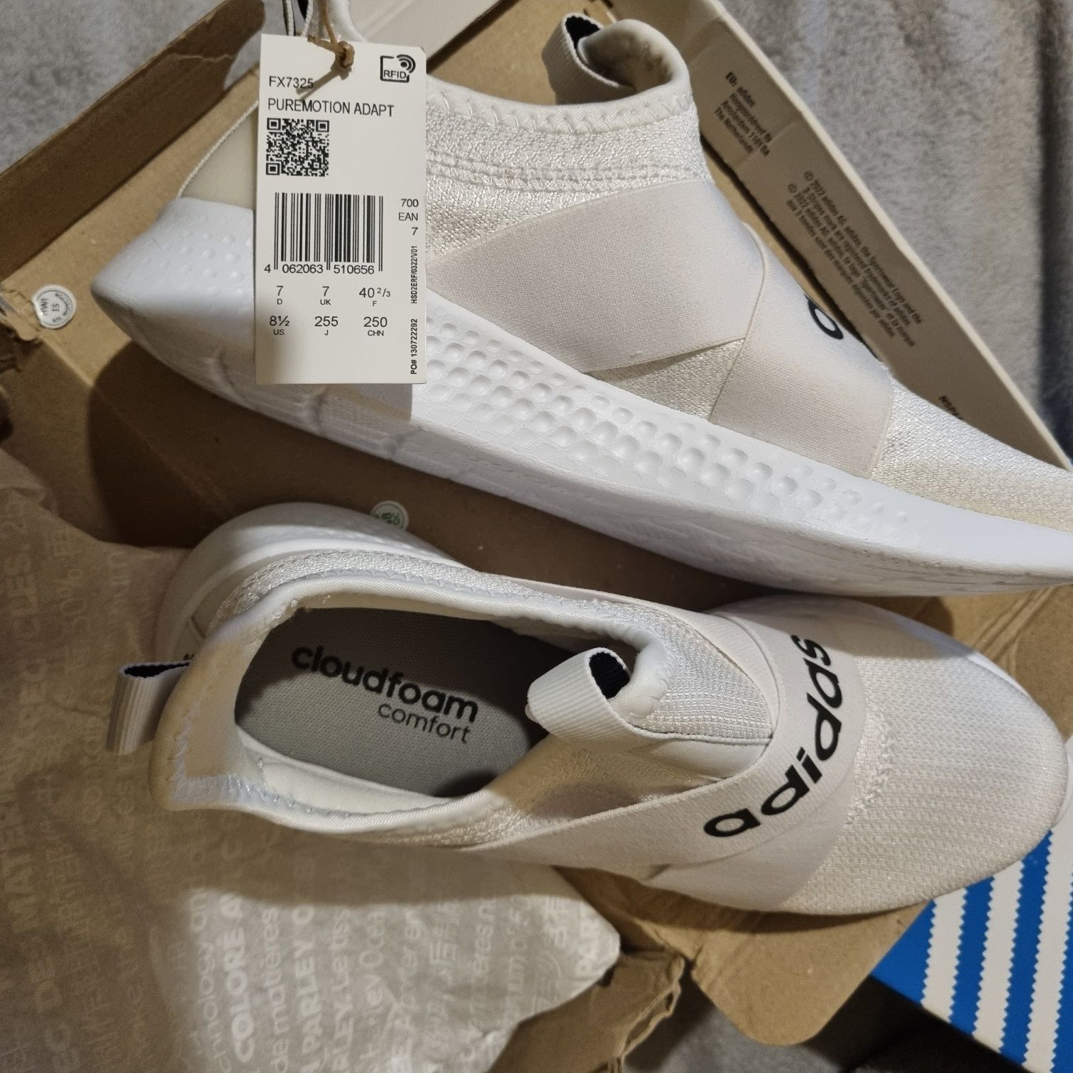 Adidasi damă ADIDAS Puremotion Adapt, albi,cu etichetă,mărimea 40 2/3