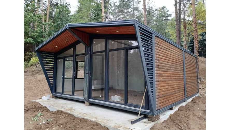 Casa modulara, garaje auto, containere din panou sandwich termoizolant