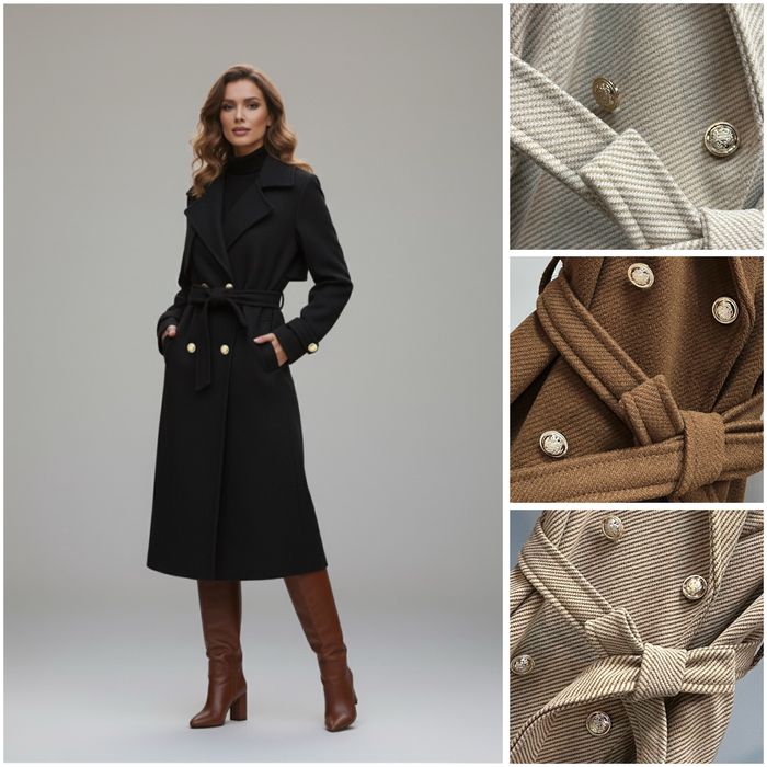 Дамско дълго палто 4 цвята