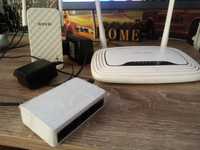 Router, switch +Wi-Fi r extender