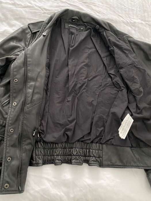 Geaca din piele naturală, Zara, femei