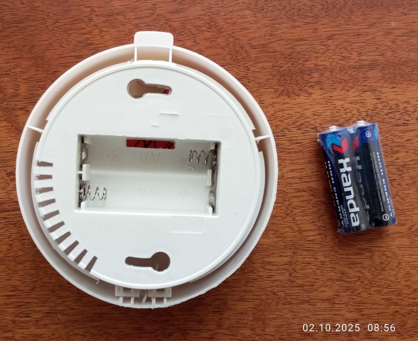 Пожарный дымовой датчик, беспроводной, с батарейкой 2*1.5V AA