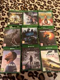 Sekiro Forza horizon 2 Tomb Raider Nfs Far cry 6 Fifa 22 Xbox one s x