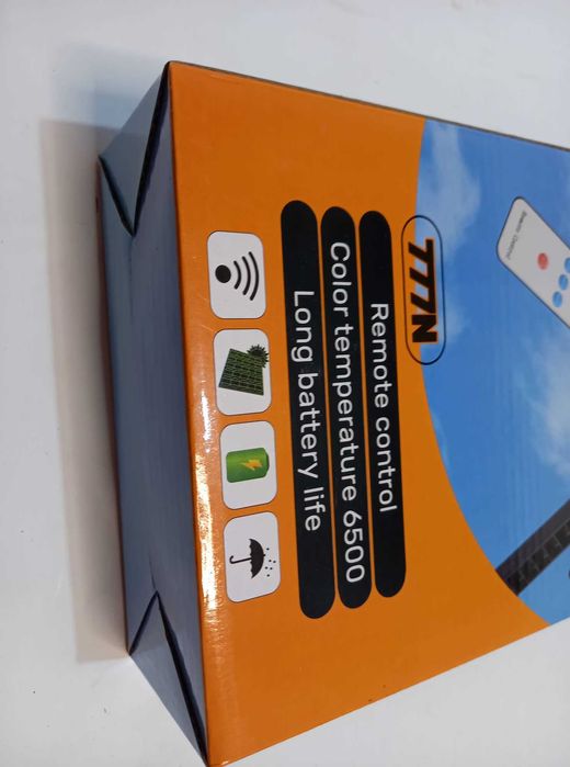 МОЩНА соларна лампа 1200 W с дистанционно и три режима на работа LED