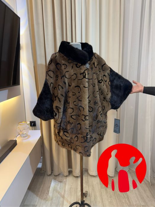 Норковая шуба - летучка оверсайз